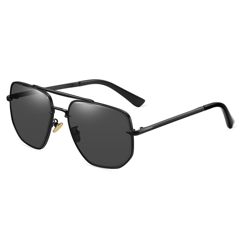 Men's Double Bridge Gradient Cut Sunglasses