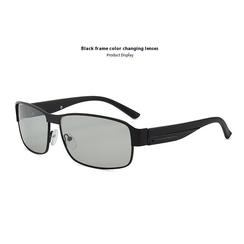 Men's Retro Metal Polarized Sunglasses