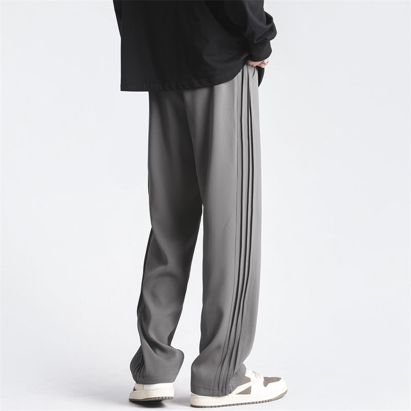 Fashionable Thin Ice Silk Suit Pants For Men