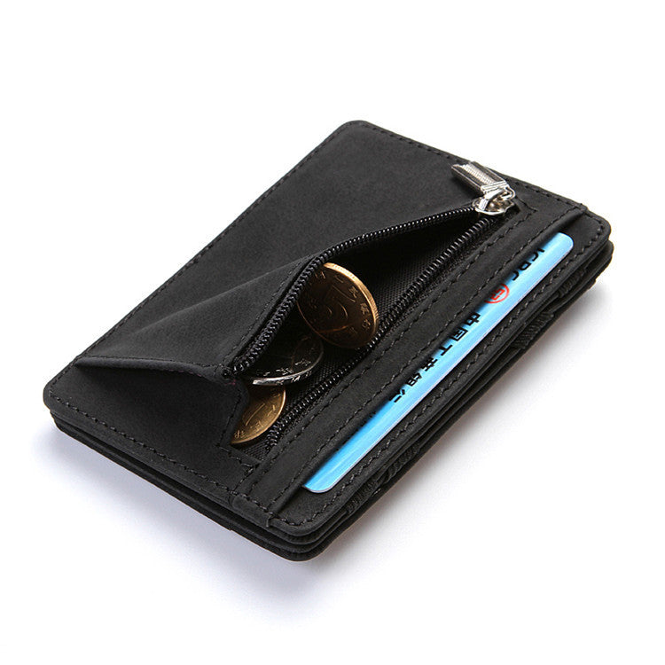 Flip Wallet Creative Men Magic Wallet Polyurethane Card Holder