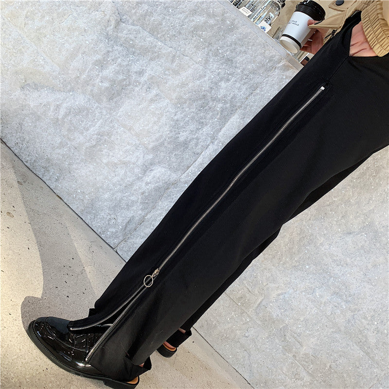 High-cut wide-leg pants for men and women