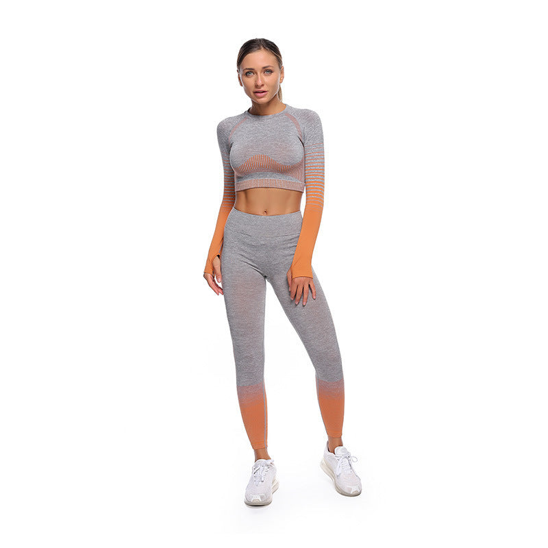 Seamless knitted yoga wear