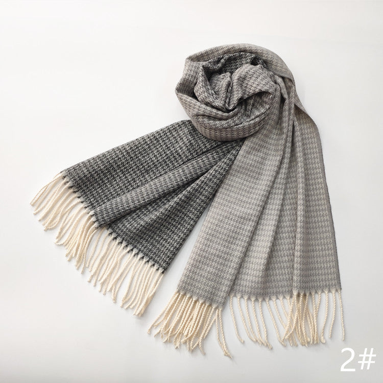 Women's imitation cashmere scarf couple scarf