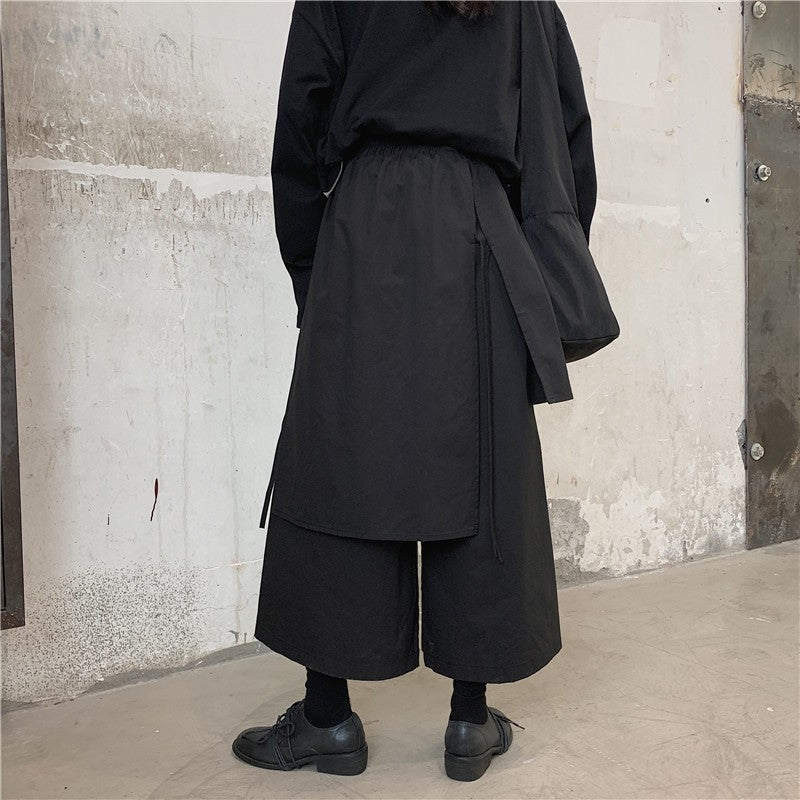 Dark Black Wide Leg Pants For Men And Women