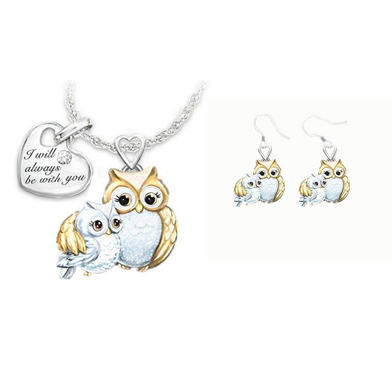 Owl Pendant Animal Necklace Jewelry