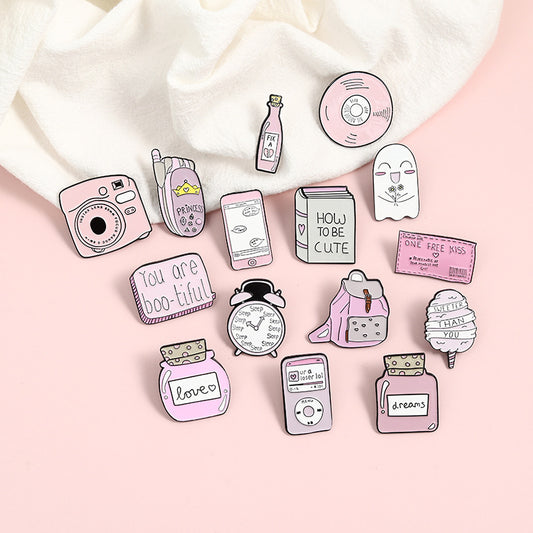 Cartoon Creative Pink Series Jewelry Brooch