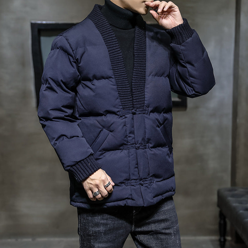 Chinese Style Men Retro Color Cotton Jacket