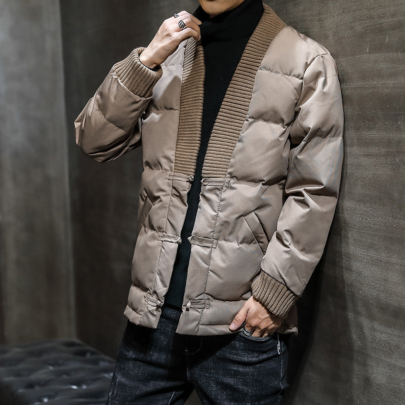 Chinese Style Men Retro Color Cotton Jacket