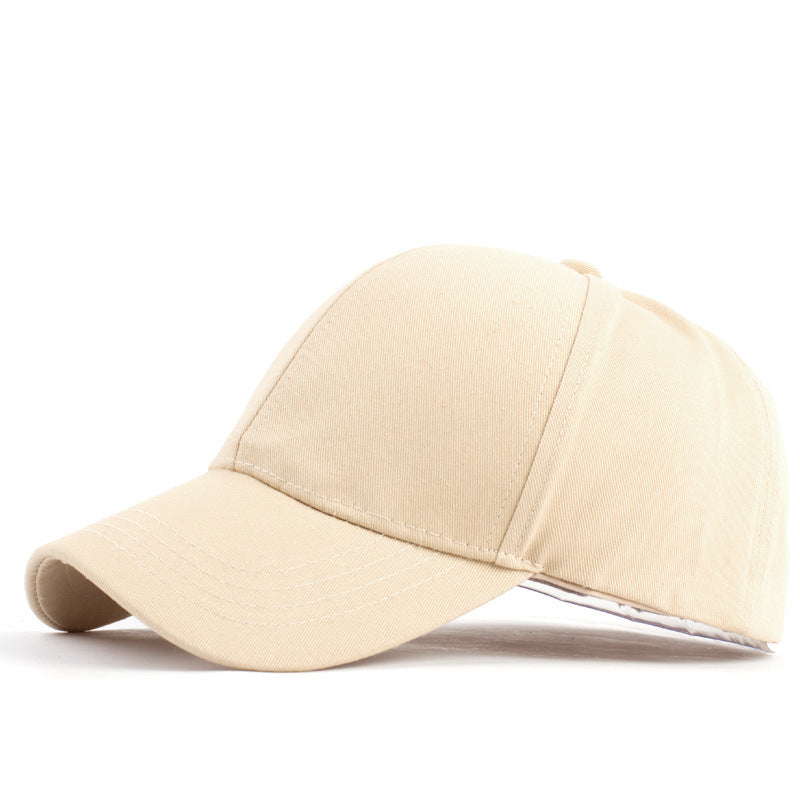 Ladies Hat Ponytail Baseball Cap Cotton Back Sun Hat