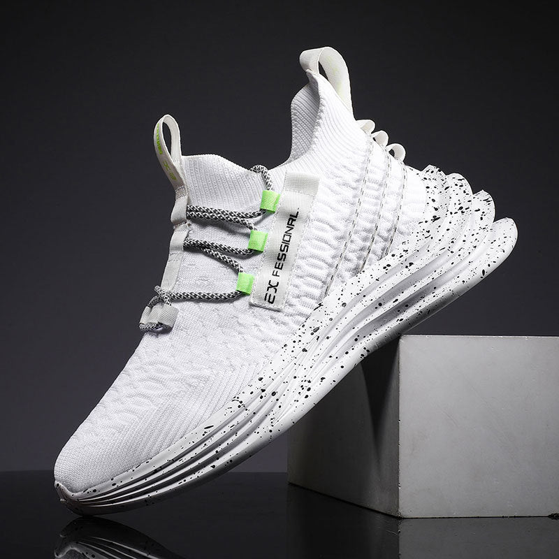 Casual Shoes Running Shoes Men'S Summer Fashion Sports Shoes Flying Woven Breathable Men'S Shoes