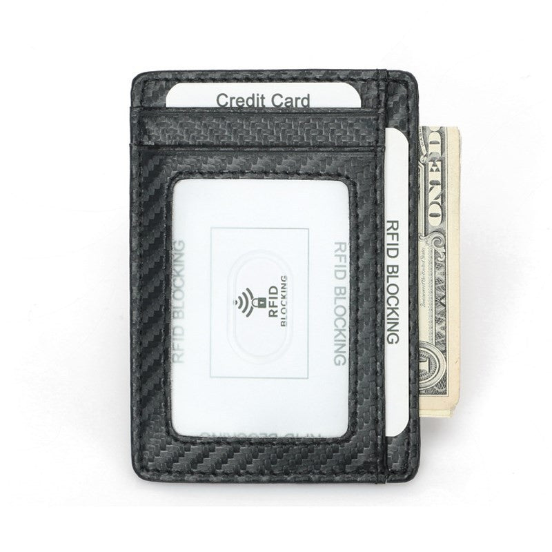 Wallets Black Business Card Holder For Men Simple Purse Bag