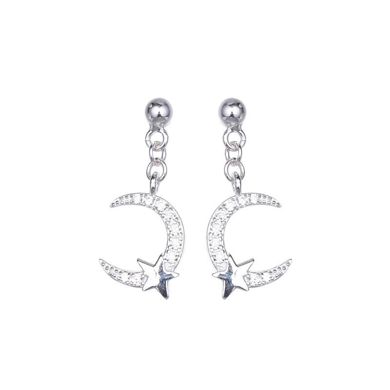 Sodrov Earrings Jewelry Natural Star For Women Silver