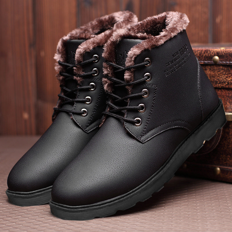 Men's Shoes Winter Plus Velvet Cotton Shoes Men's Daily Casual Shoes