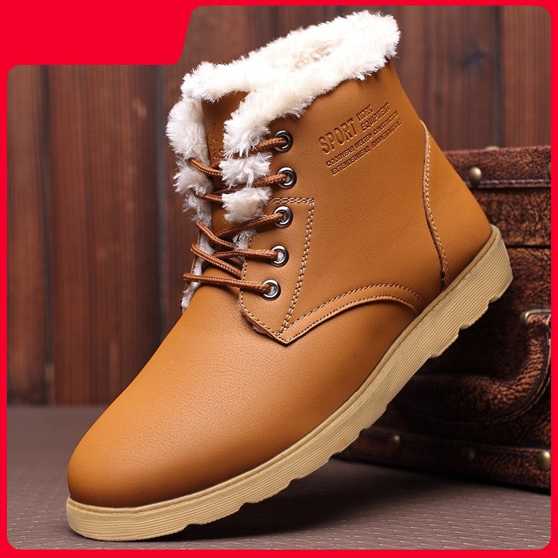 Men's Shoes Winter Plus Velvet Cotton Shoes Men's Daily Casual Shoes