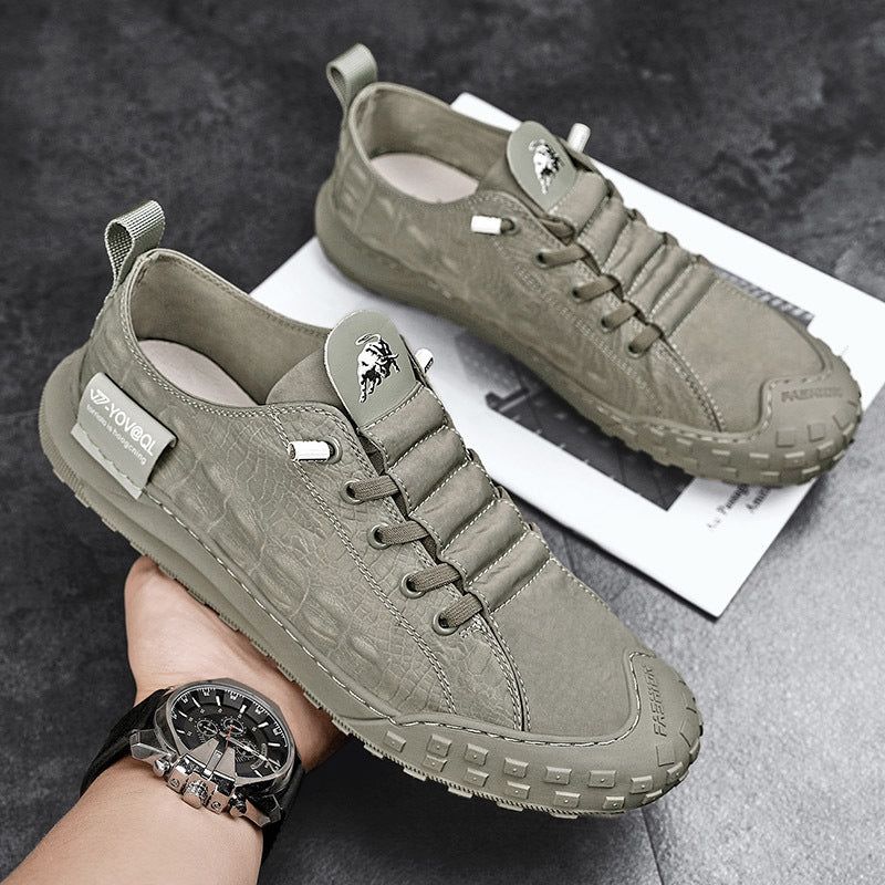 Summer Breathable Men's Shoes  Pedal Canvas Shoes Cloth Shoes Lazy Driving Tide Shoes