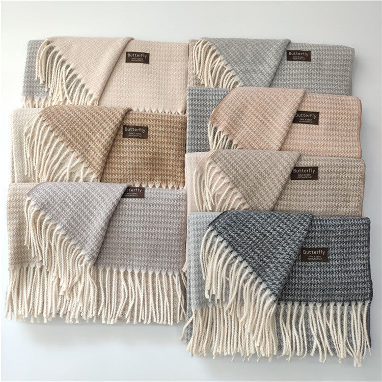 Women's imitation cashmere scarf couple scarf