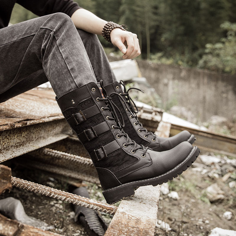 Men's high boots outdoor military boots