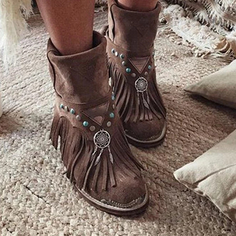 Tassel boots women's boots