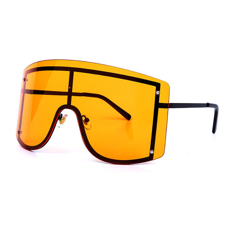 Women Square Polarized Glass Lens Sunglasses