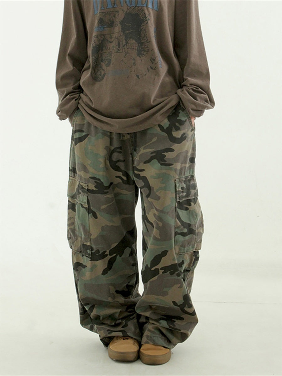 Camouflage Workwear Casual Pants For Men And Women