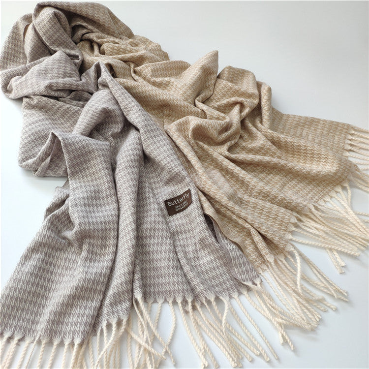 Women's imitation cashmere scarf couple scarf