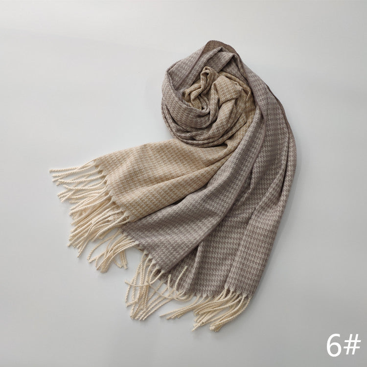 Women's imitation cashmere scarf couple scarf