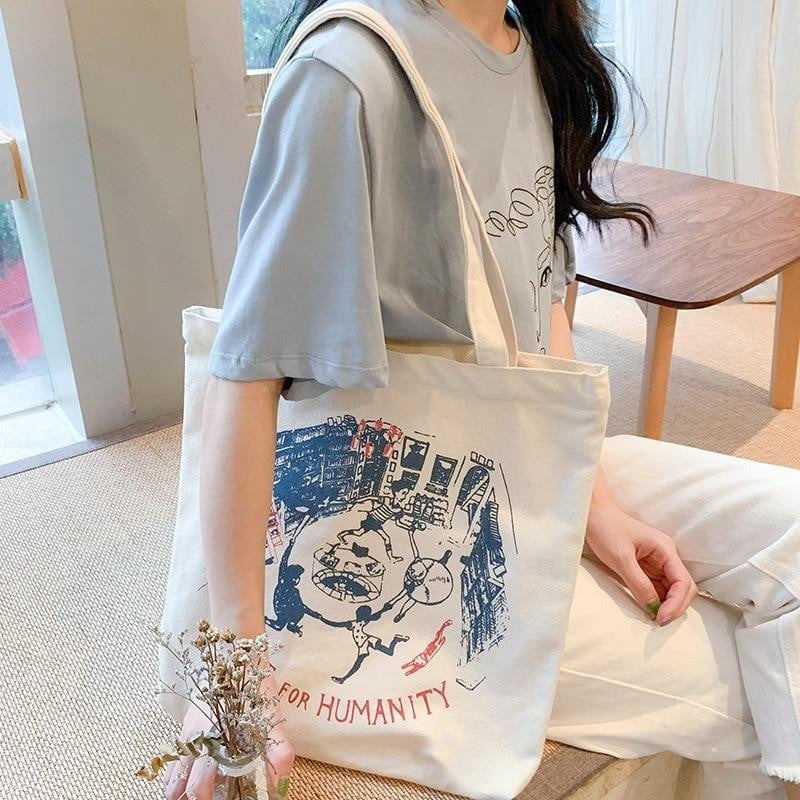 Japanese cloth bag student shoulder bag