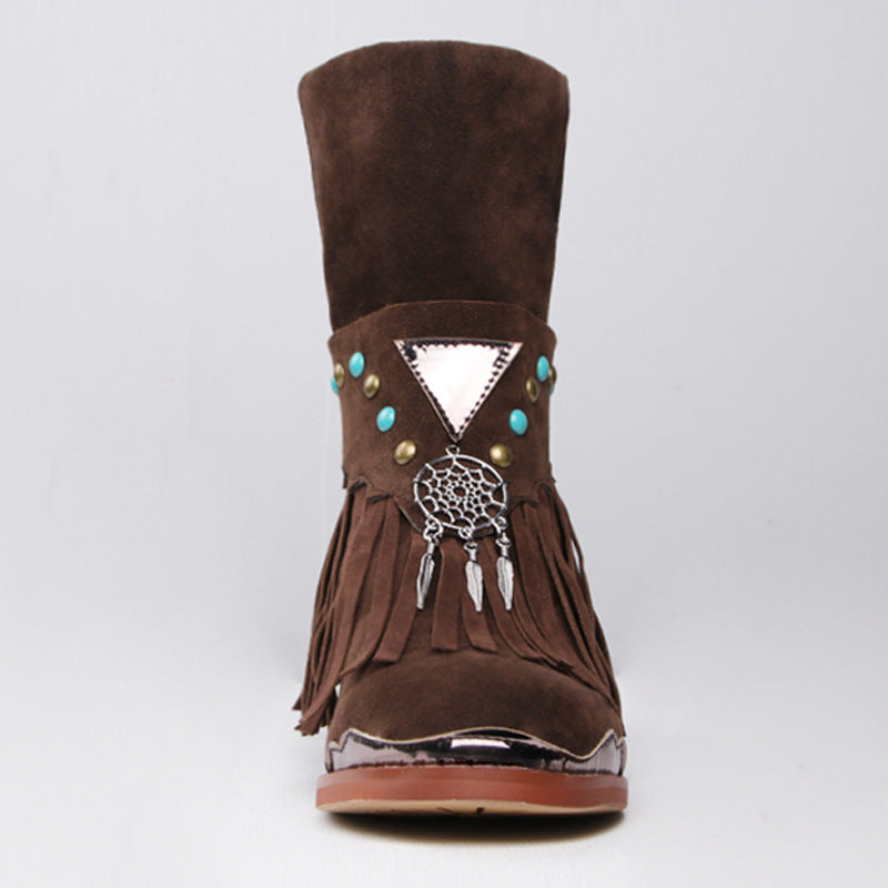 Tassel boots women's boots