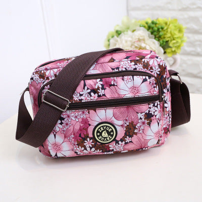 One-shoulder mother small floral cloth bag