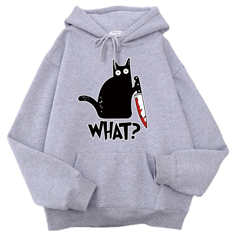 Killer Black Cat Surprised Hoodies For Him