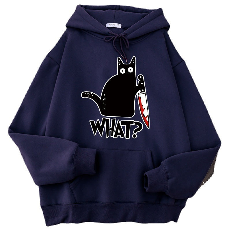 Killer Black Cat Surprised Hoodies For Him