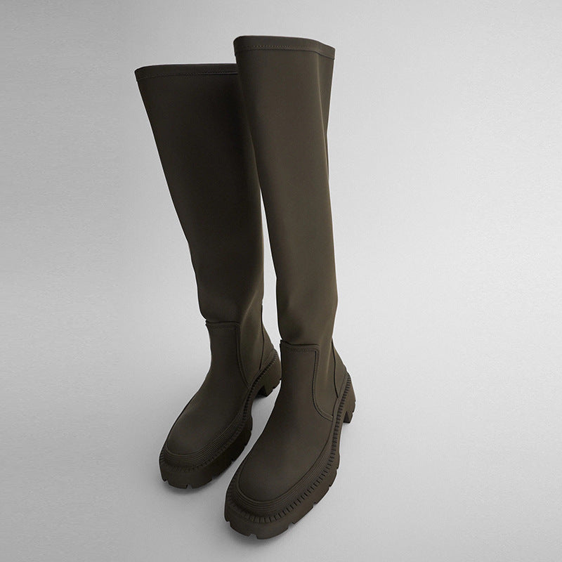 Retro but knee boots women's knight boots