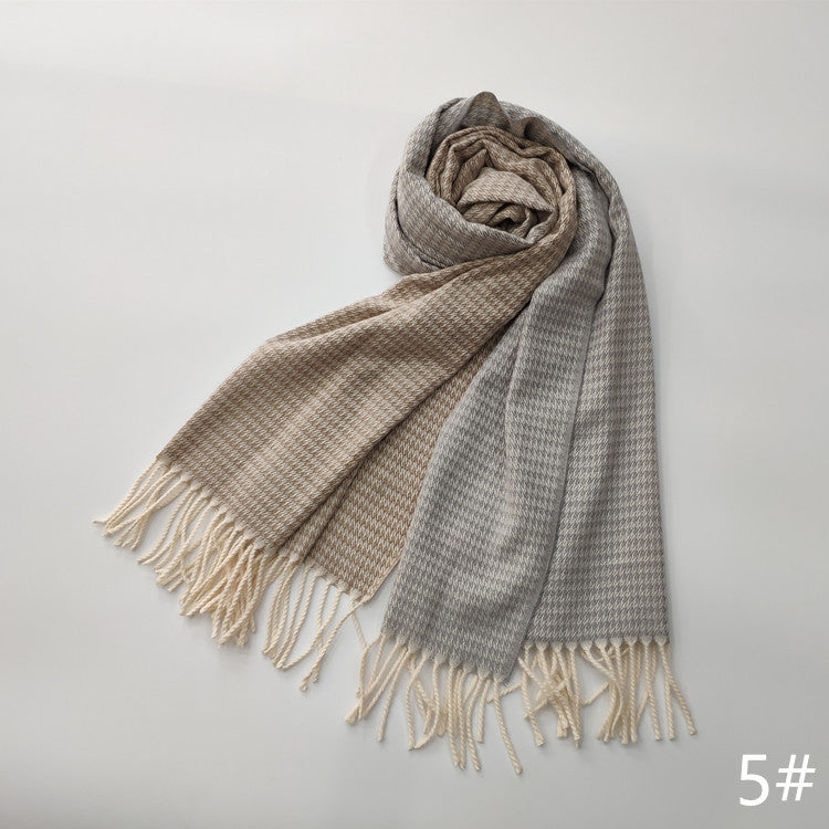 Women's imitation cashmere scarf couple scarf