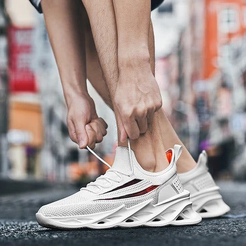 Flying Woven Casual Sports Shoes All-Match White Shoes Tide Shoes