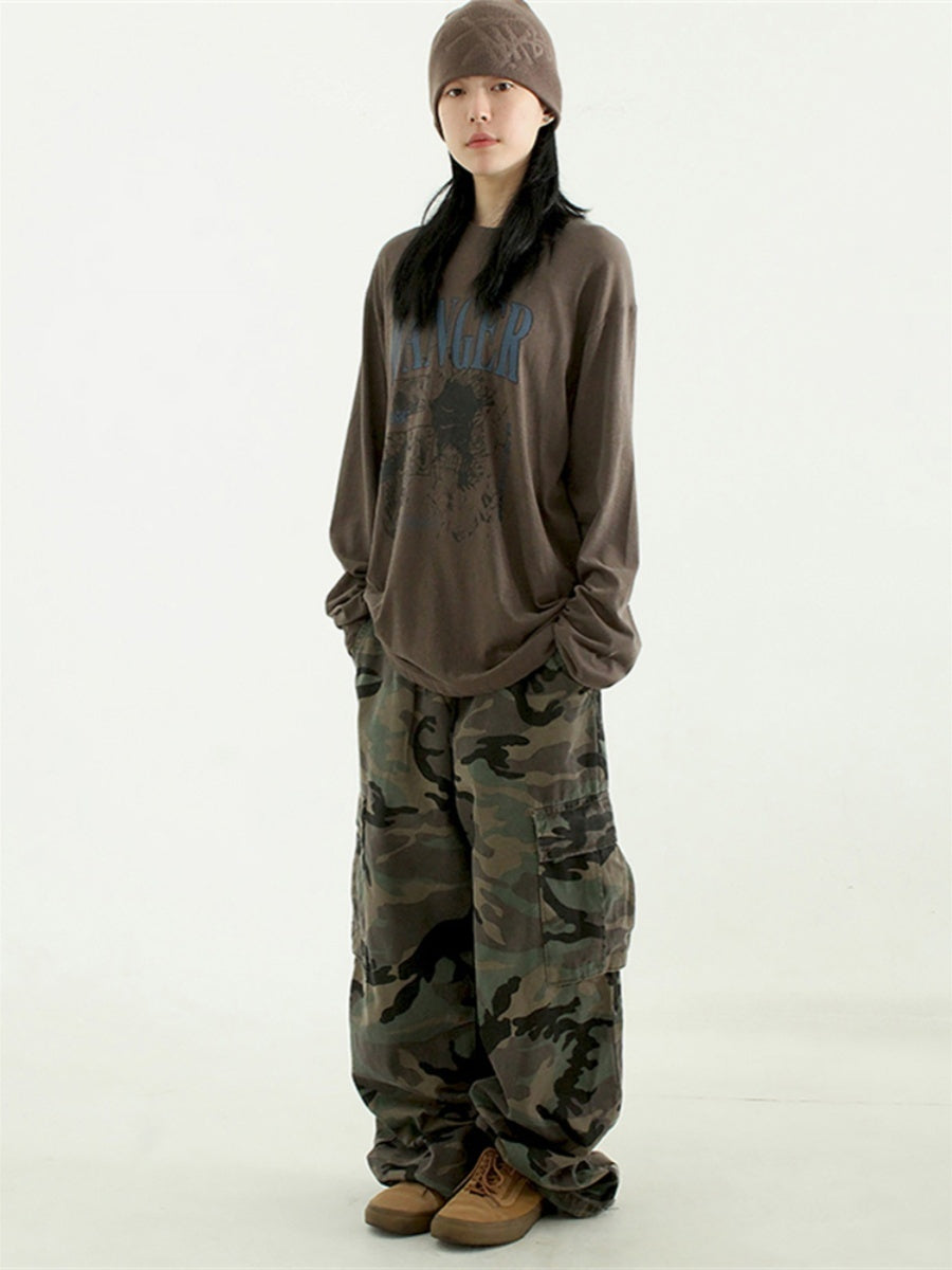 Camouflage Workwear Casual Pants For Men And Women