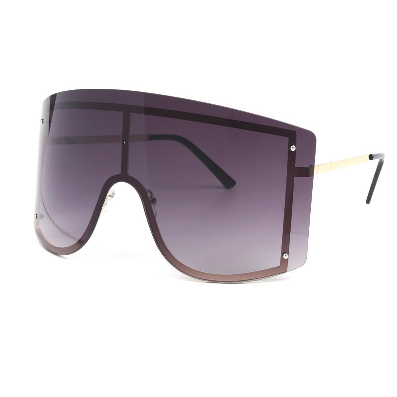 Women Square Polarized Glass Lens Sunglasses