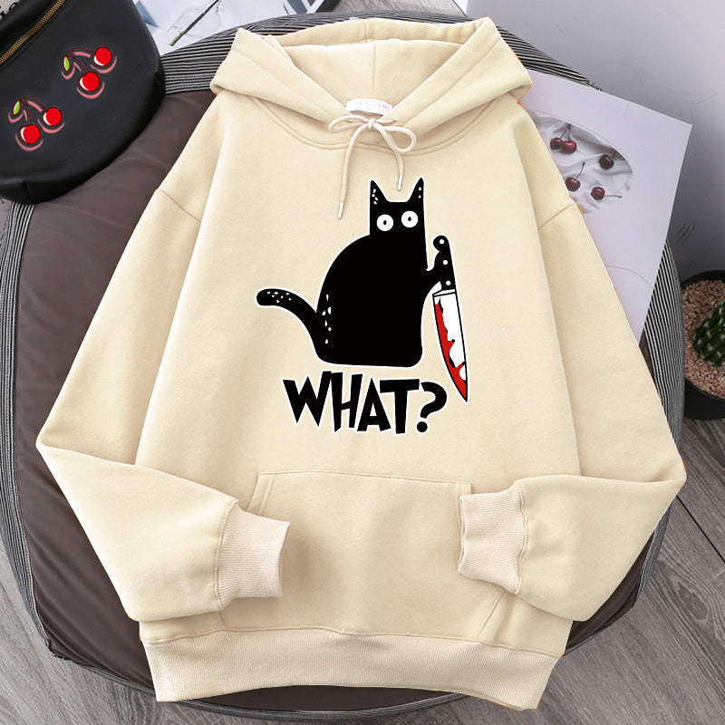 Killer Black Cat Surprised Hoodies For Him