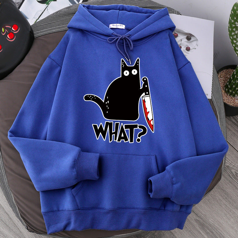 Killer Black Cat Surprised Hoodies For Him