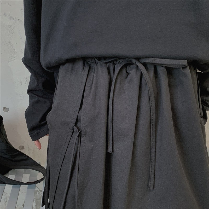 Dark Black Wide Leg Pants For Men And Women