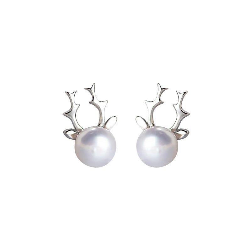 S925 Silver  Pearl Earrings Jewelry