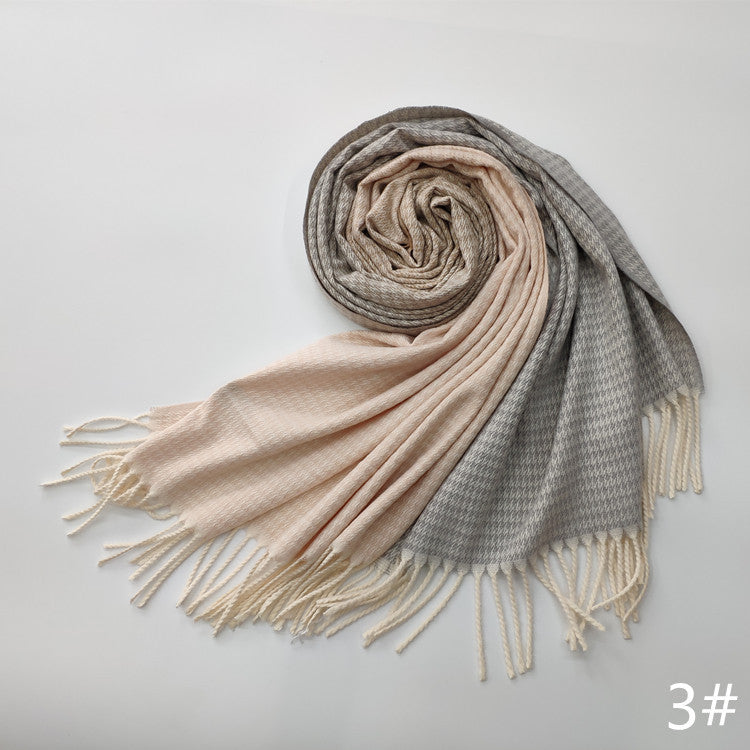 Women's imitation cashmere scarf couple scarf