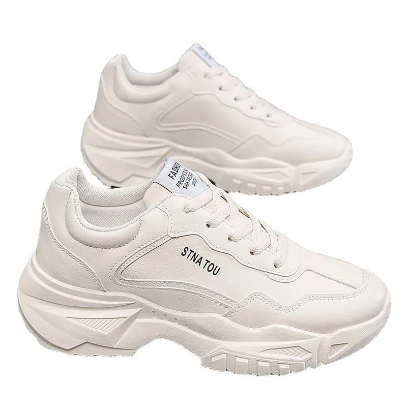 Sports Shoes New Student Running Shoes Men's Low-top Shoes Korean White Shoes