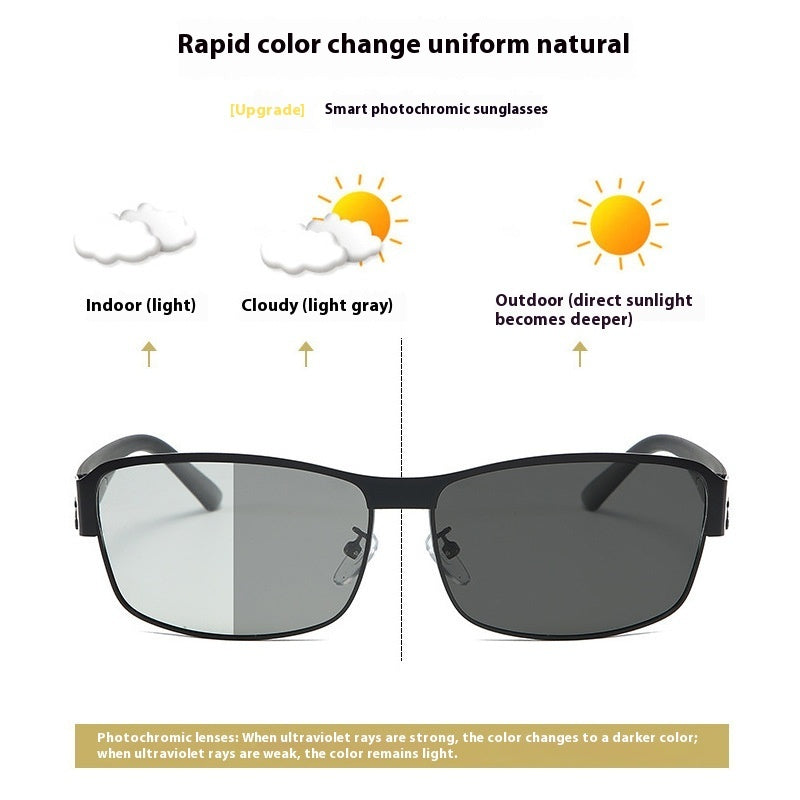 Men's Retro Metal Polarized Sunglasses