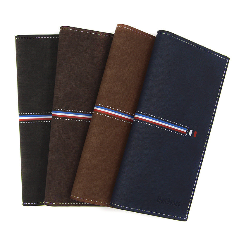 Men's Wallets Long Vertical Large Capacity