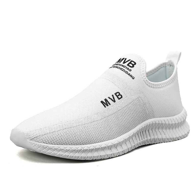 Mesh Running Shoes Light Casual Shoes Soft Bottom Lazy Shoes Men's Shoes On Behalf Of