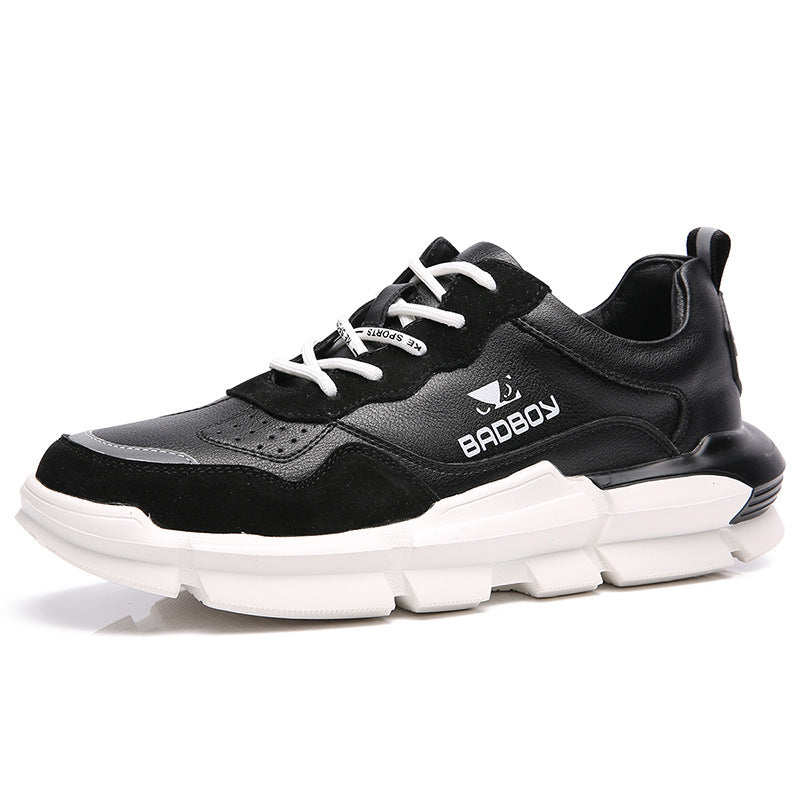 Men's leather casual shoes running shoes