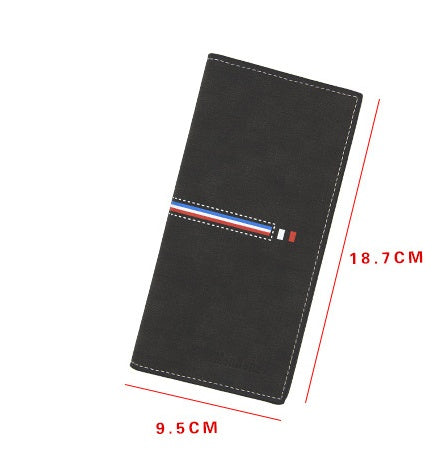 Men's Wallets Long Vertical Large Capacity