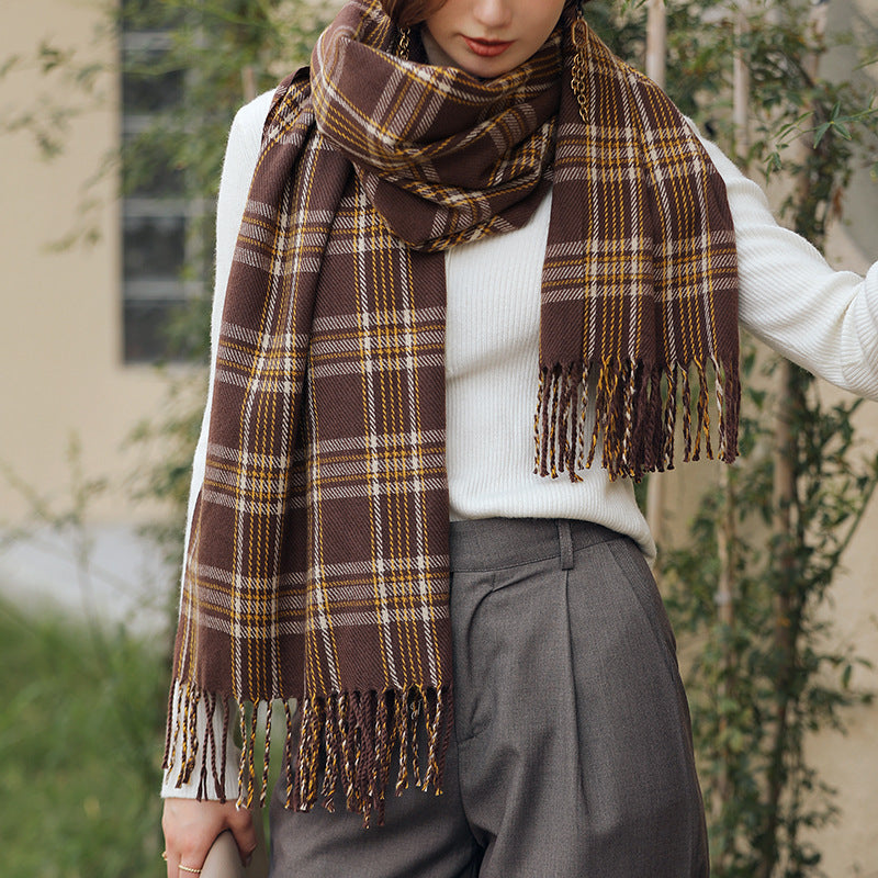 Women's New Line Printed Cashmere Scarves