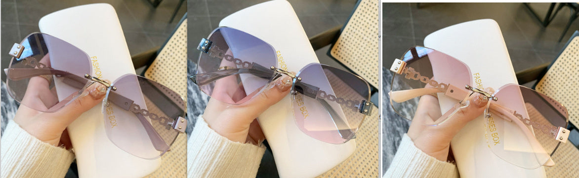 2 Fashion Sunglasses Large Frame Retro