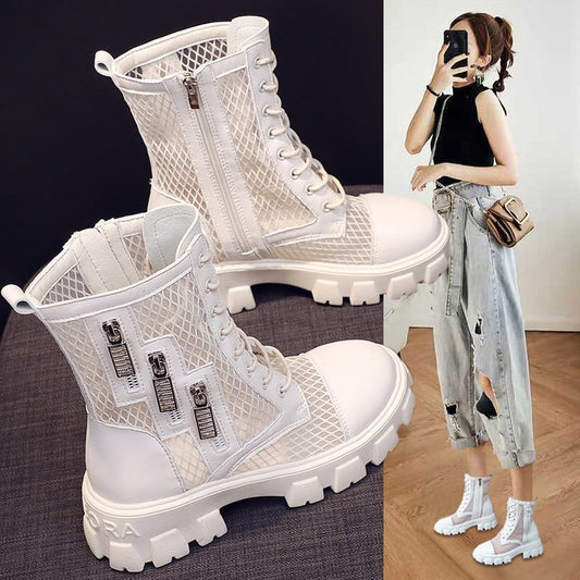 Summer Thin New Net Boots Hollow Boots